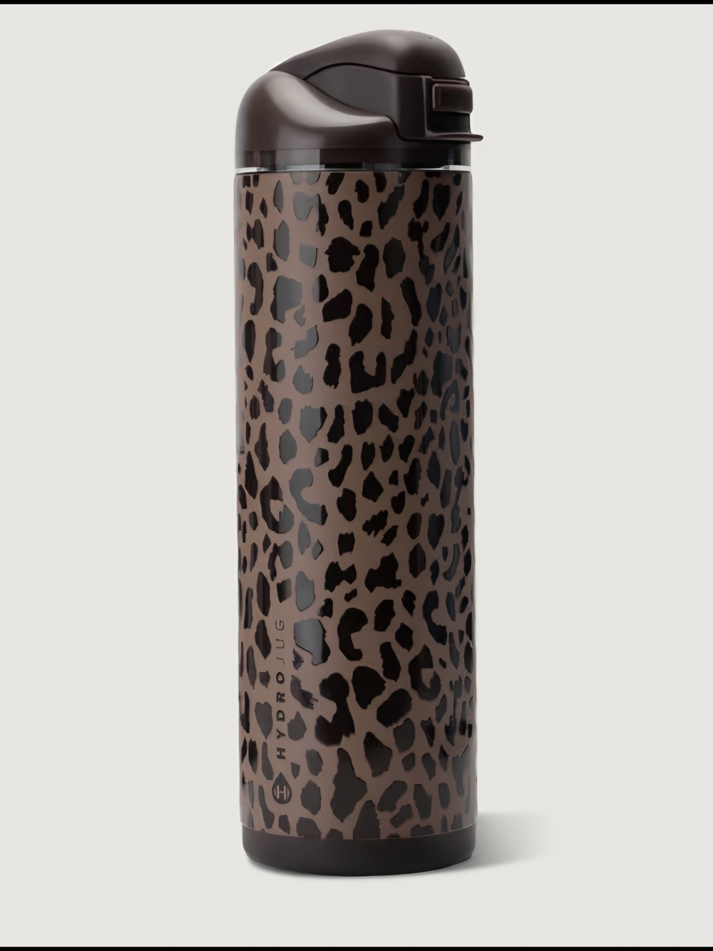 Hydro Flask Leopard Print Water Bottle in Brown and Black